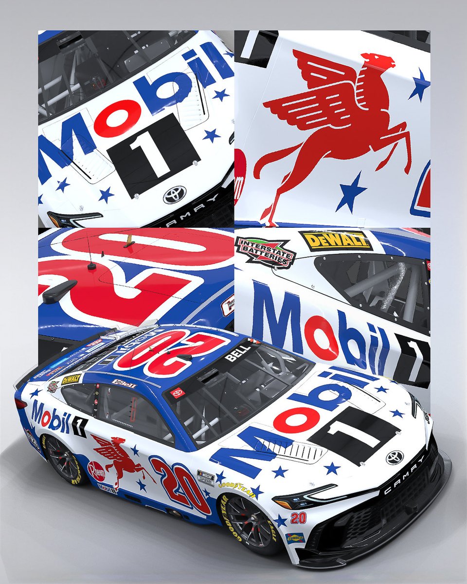 JoeGibbsRacing's tweet image. The pegasus is ready to take flight with @CBellRacing this weekend at Bowman Gray Stadium.