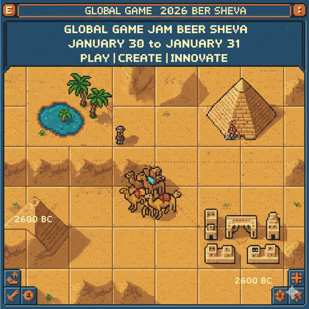 GGJ2026 בבאר שבע - הגיימג'אם הגלובלי השנתי מגיע עוד רגע!
lnkd.in/dC65UfFe

hashtag#GGJ2026 hashtag#GlobalGameJam hashtag#BeerSheva hashtag#GameDev hashtag#IndieGames hashtag#בארשבע hashtag#פיתוחמשחקים hashtag#עיצובמשחקים hashtag#גיימינג hashtag#הנגב
