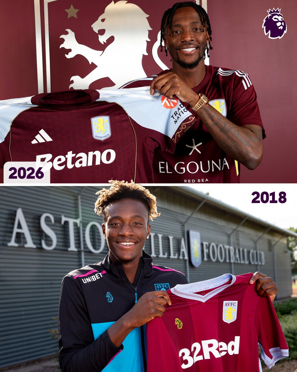 premierleague's tweet image. Time flies 🥹

Tammy Abraham is back at @AVFCOfficial, eight years after a loan spell where his 25 goals helped the club gain promotion to the Premier League!