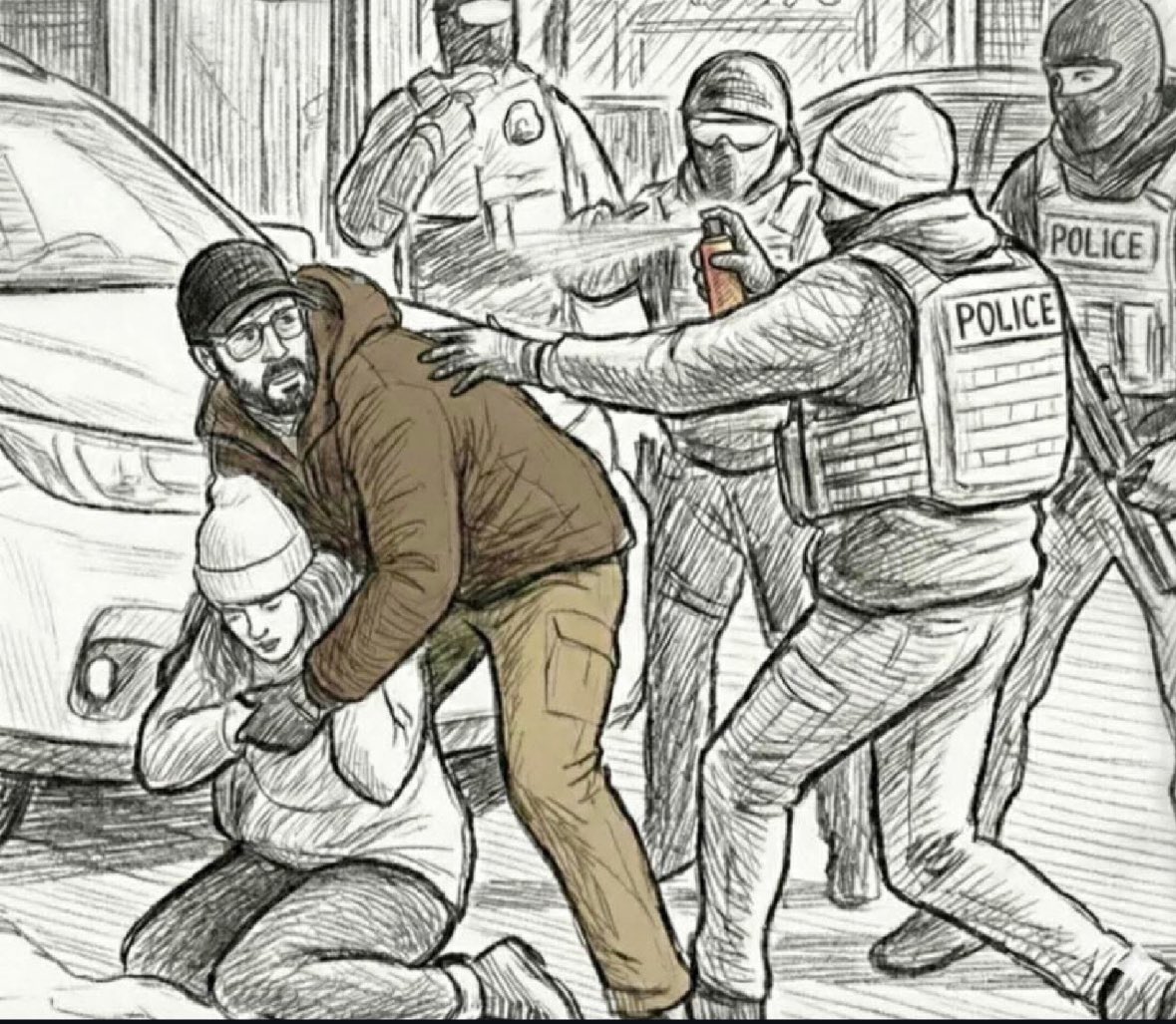 He was protecting a woman.💔