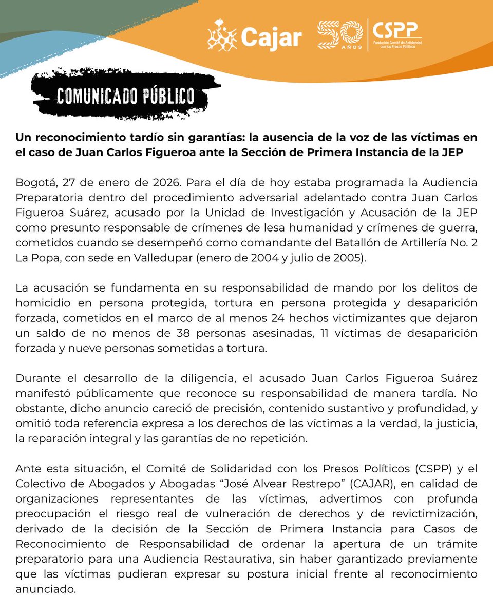 Comité de Solidaridad tweet media