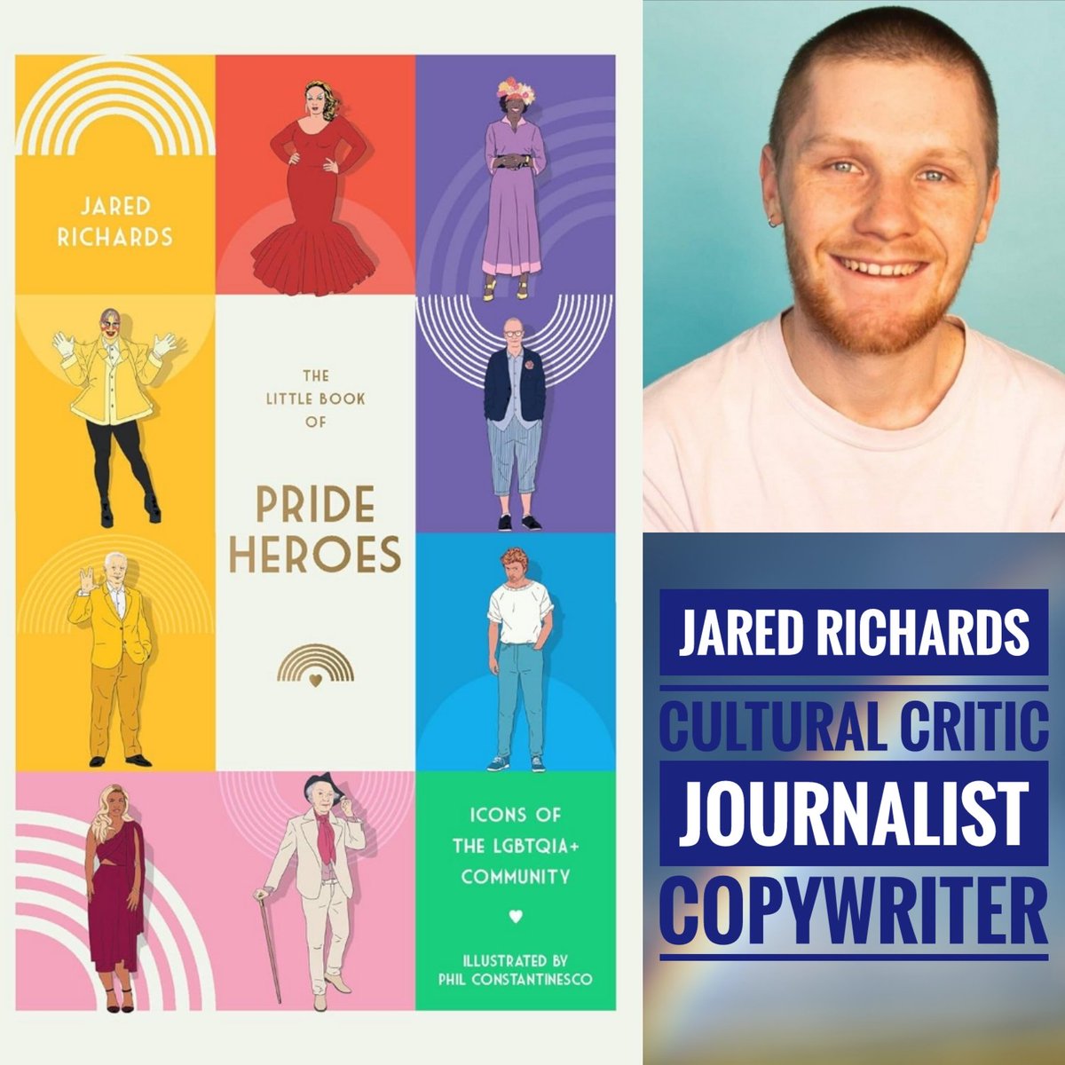 MarkTaraMusic's tweet photo. #RainbowCountry🌈
THIS WEEK ON AIR!
Broadcast Radio | Streaming | Podcast
Tues Jan 27th - Mon Feb 2th
🌈
#LittleBookOfPrideHeroes
Journalist & Author #JaredRichards
Talks about his BOOK that celebrates #QUEER pop-culture giants who have helped expand queer visibility & MORE! https://t.co/ubxxcljthQ