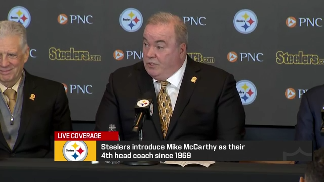 Mike McCarthy's introductory press conference as the new @steelers head coach is LIVE on NFL Network