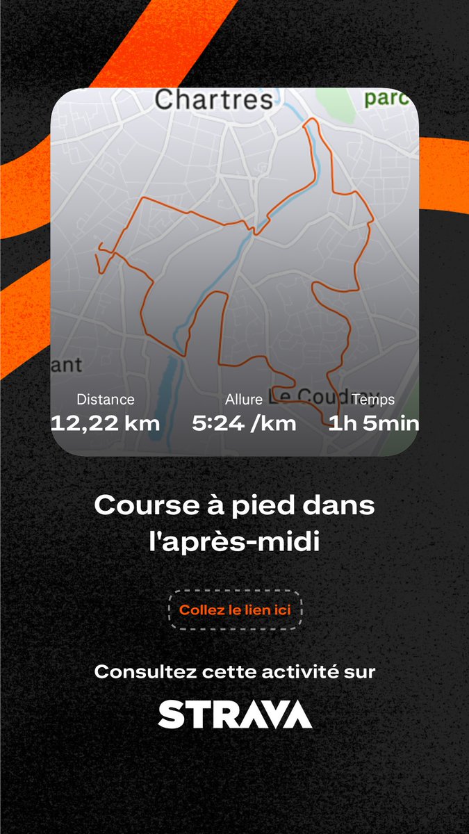 Sortie du jour en endurance+4*6’ seuil R3👌