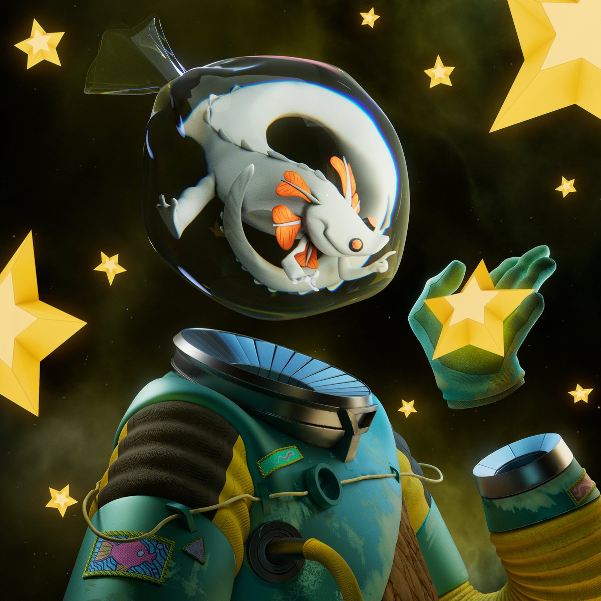 "Amphibian Astronaut" Sculpt

Concept by <a href="/ShavrinIvan1/">Shavrin Ivan</a>