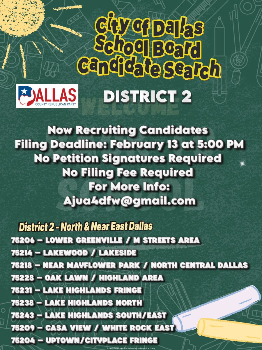 InvolveDallas's tweet photo. Stop P*rn in Schools!! Help Dallas County find Conservatives to run for DISD School Board!!! 
Filing Period ends February 13 at 5PM
*Must be a registered voter in the district* https://t.co/h8xFtWKh1N