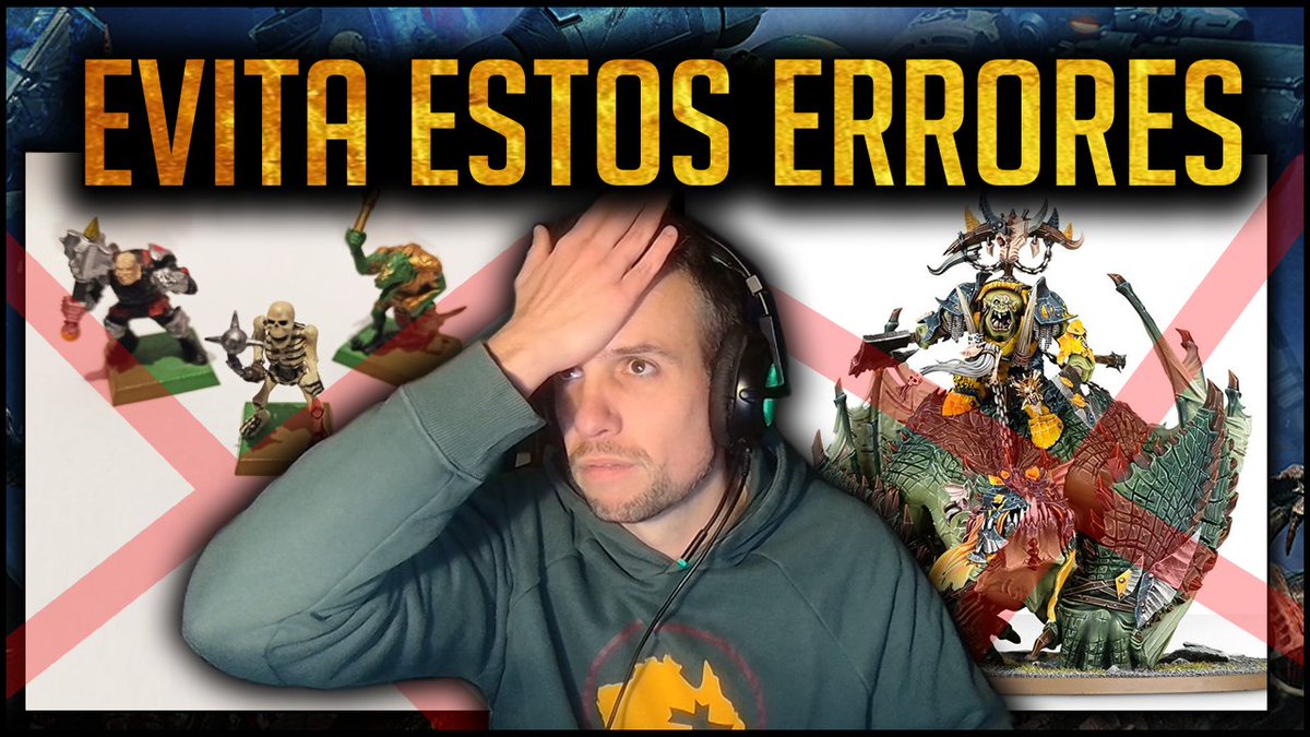 Os presento los errores mas comunes al empezar a pintar miniaturas (de Warhammer u otros Wargames) explicando desde mi propia experiencia y de forma muy visual.  🧐

youtube.com/watch?v=9lAhmV…

#warhammer40k #WarhammerArt #warhammer