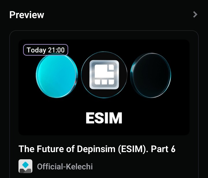 austine_KCee's tweet photo. Depinsim: shaping the future, one connection at a time
🌐 Join Bitget LIVE: The Future of $ESIM Part 6!
Join here: https://t.co/9of8erq3LS
#BitgetLive #Bitget