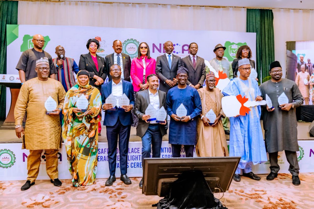 OMFaleye's tweet photo. Today in Abuja, I was proud to join the Nigeria Employers’ Consultative Association (NECA), employers and safety champions from across the country at the NSITF–NECA Safe Workplace Intervention Project (SWIP) Abuja Mega Awards Ceremony, the grand finale of the 2025 SWIP programme.

Over the last 12 days, SWIP took us from our headquarters through key industrial centres, including Lagos and Enugu, to reinforce one clear message: Nigeria must move beyond treating workplace safety as a compliance exercise and entrench a true safety culture across every sector.

At @nsitf, our direction is deliberate. We are shifting from reactive compensation to proactive prevention. Preventing accidents and occupational hazards is always better than paying compensation after harm has occurred. Training, clear information, and consistent awareness are the tools that turn safety from a checklist into a habit, and from a policy into a shared workplace value.

I congratulate the 32 organisations recognised today for demonstrating that protecting workers can sit alongside productivity and profitability. This recognition is not an endpoint. It is a responsibility. I urge every award recipient to become a safety ambassador within your sector, and to help raise the standard of care across your supply chains and industry peers.

I also appreciate the strong support of the Honourable Minister of State for Labour and Employment, @nkeiruka_reps , for reaffirming that workplace safety is a legal obligation, not an option, and for her clear stance that negligence that endangers lives will not be tolerated.

Together with NECA and all stakeholders, NSITF remains committed to making safe work the Nigerian standard.