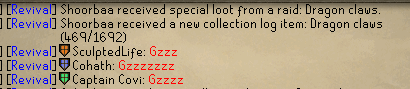 revivalosrs's tweet photo. Shoorbaa gets the Dragon Clawgs!

https://t.co/nYH83CNw7F

#osrs #runescape https://t.co/Qc92KcmlvI