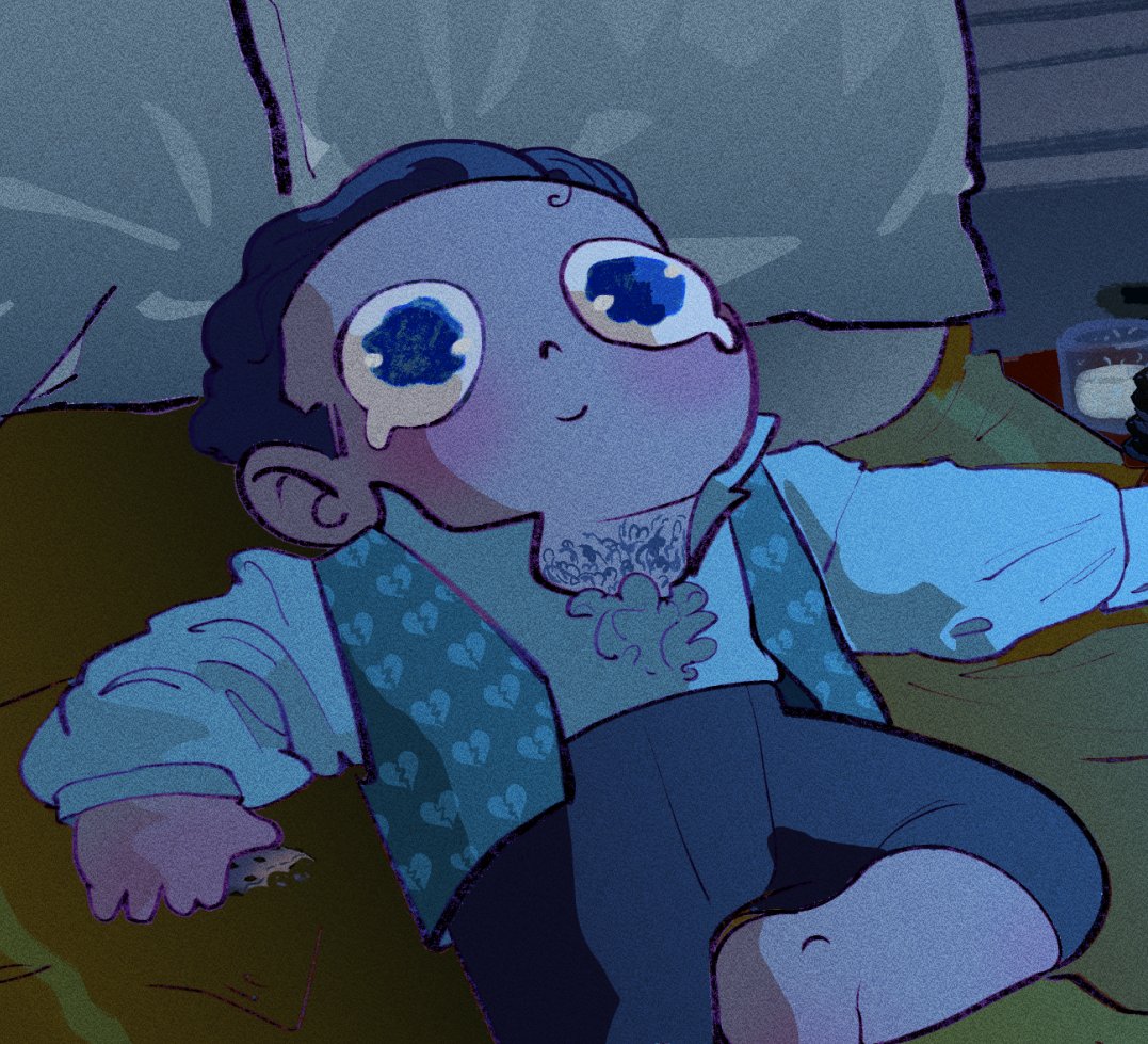 Colin when his darling wife is busy writing