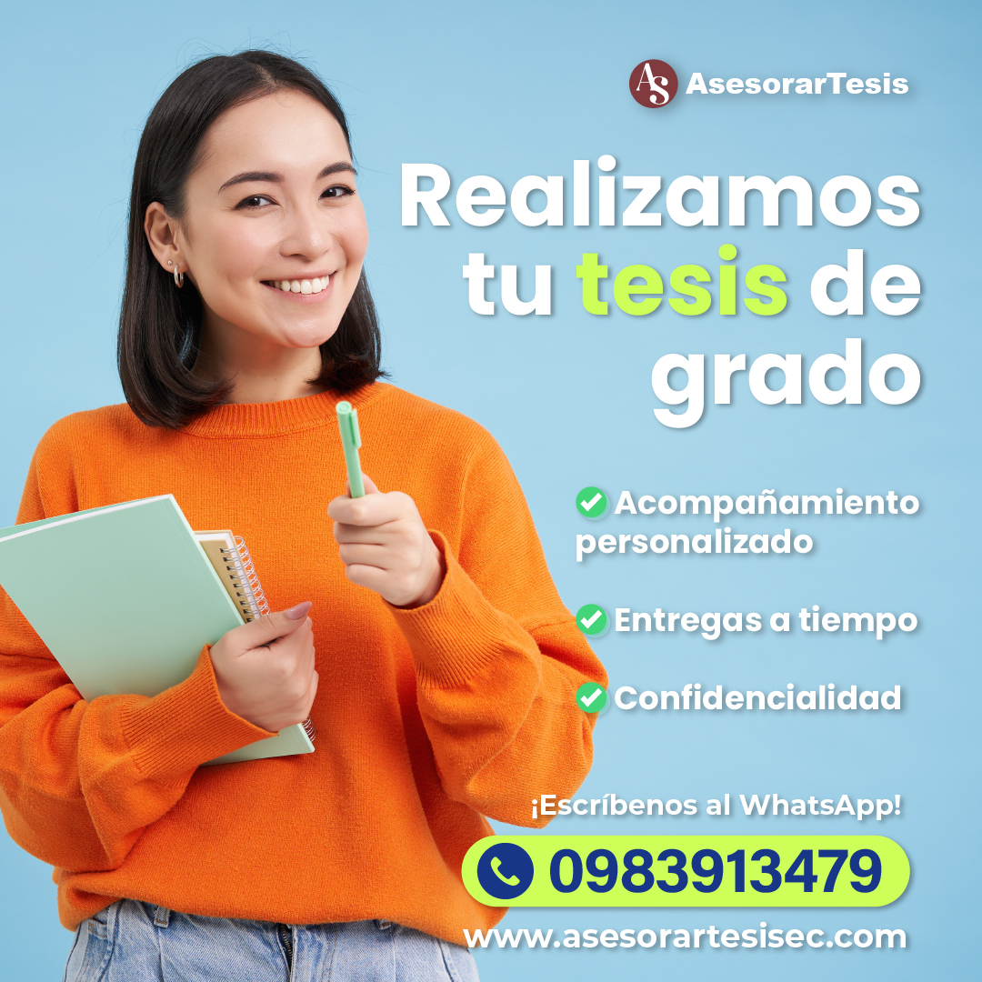 Tu tesis no tiene que ser una pesadilla 📚

Te apoyamos en tesis, tareas y corrección antiplagio, con asesoría personalizada.

📲 Contáctanos por WhatsApp
wa.me/593983913479
🌐 asesorartesisec.com