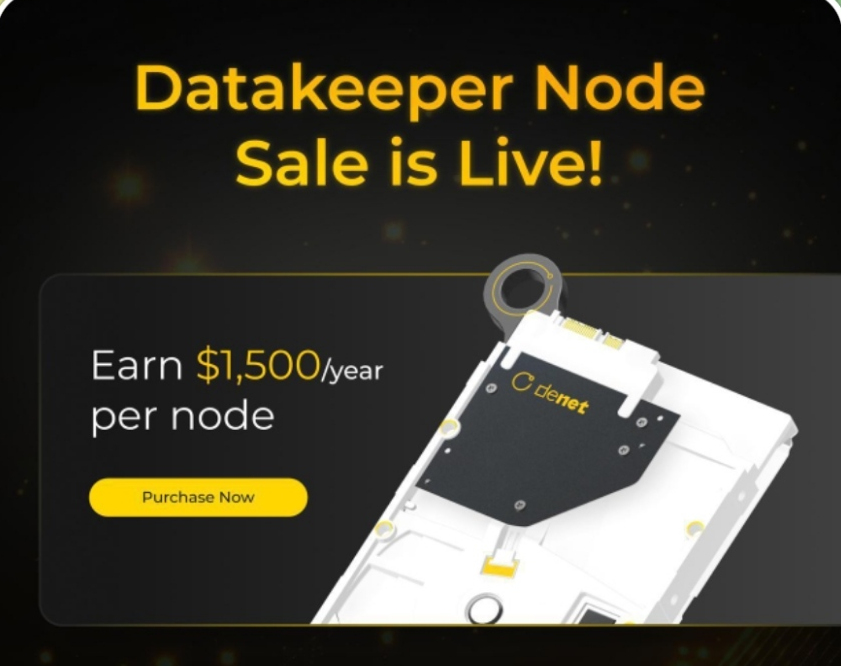 BenPcenserver's tweet image. 🚨Want to earn money AND make a difference?🚨
Not just a #SideHustle! 🔥 become a DeNet Datakeeper now, and be part off decentralized #storage! #NodeSale  #JoinNow! 
The more #data you store, the more you earn! 🤑
Storage is the core infrastructure for every service. Especially