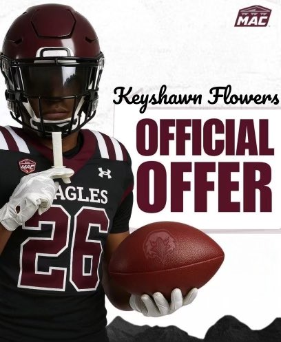 kefourr's tweet photo. After a great OV and conversation with @Coach_Crock I am blessed to receive my 2nd offer from Eastern University! #AGTG #FlyWithUs🦅

@EUEagles @EUEaglesFB @HEADSAINT  @NGsaintsFB @DAWGHZERECRUITS @EdOBrienCFB @PRZVicCastillo @NGsaintsFB @NCAADIII @5StarScouting @PaFootballNews https://t.co/gSgxA7KyN6