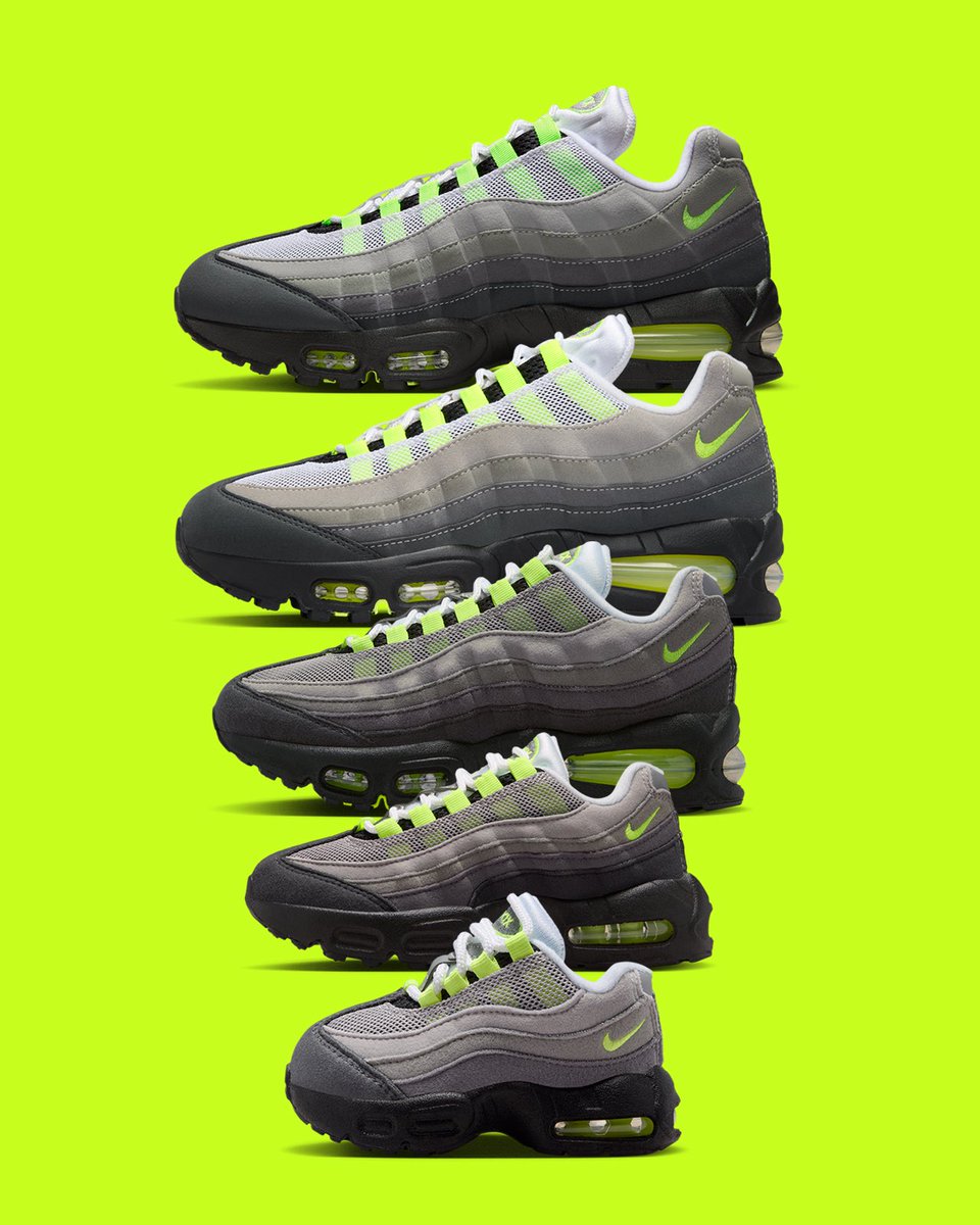 The Air Max 95 OG Big Bubble “Neon” is returning in Full-Family sizing 🧪🫧
