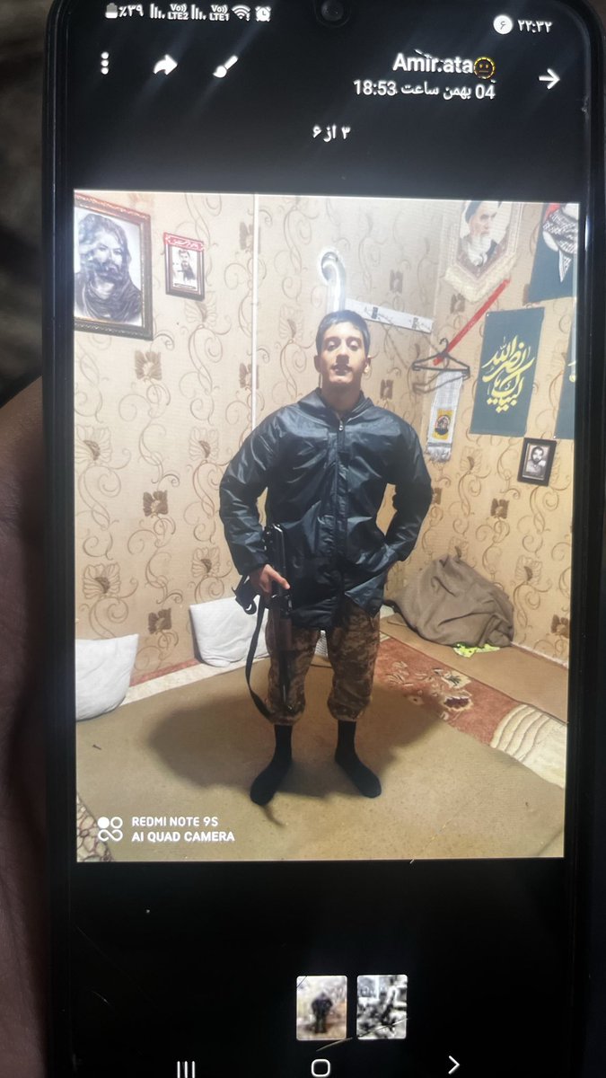 These images show one of the teenage terrorists of #Iran’s Islamic regime—used by the regime to massacre over 40,000 protesters.

This 15-year-old is a member of one of the Imam Ali Battalions of the #Basij paramilitary force of the #IRGC terrorist organization—units directly