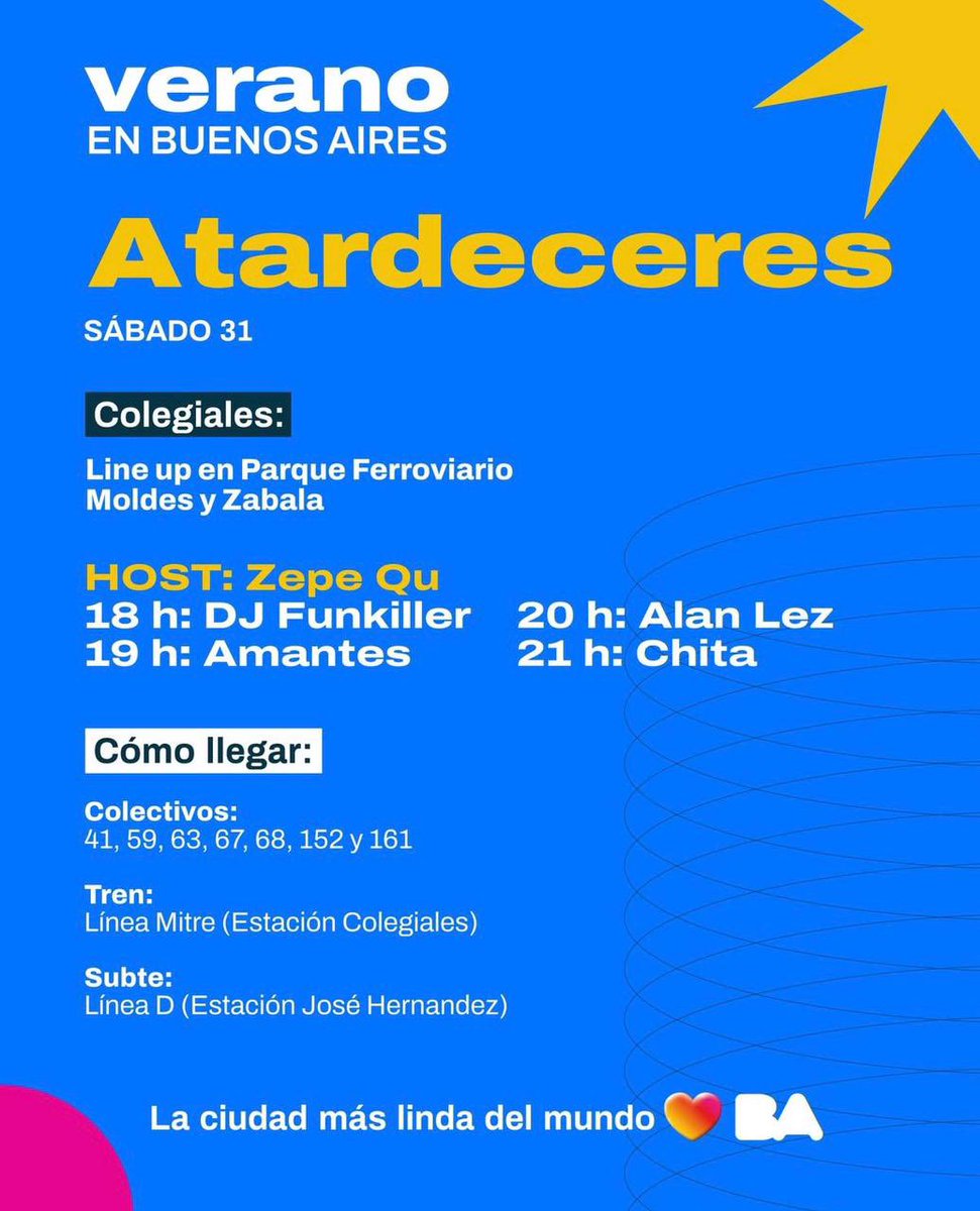 samastats's tweet image. DEL ESTADO! Chita va tocar GRATIS este sábado 31/01 en Parque Ferroviario a las 21 horas! 🔥