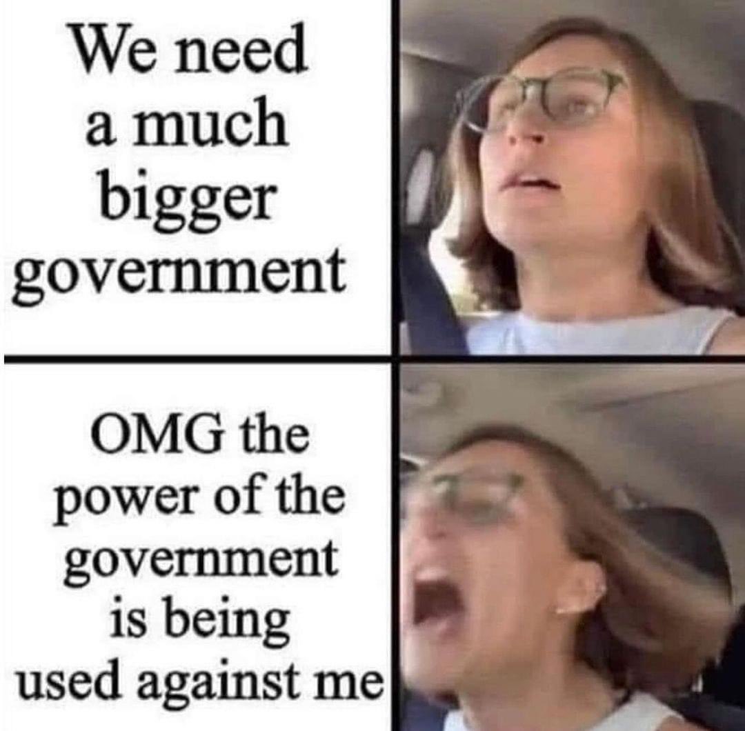 YALiberty's tweet image. The secret is keeping government so small that nothing happens when your "team" loses an election 🎯