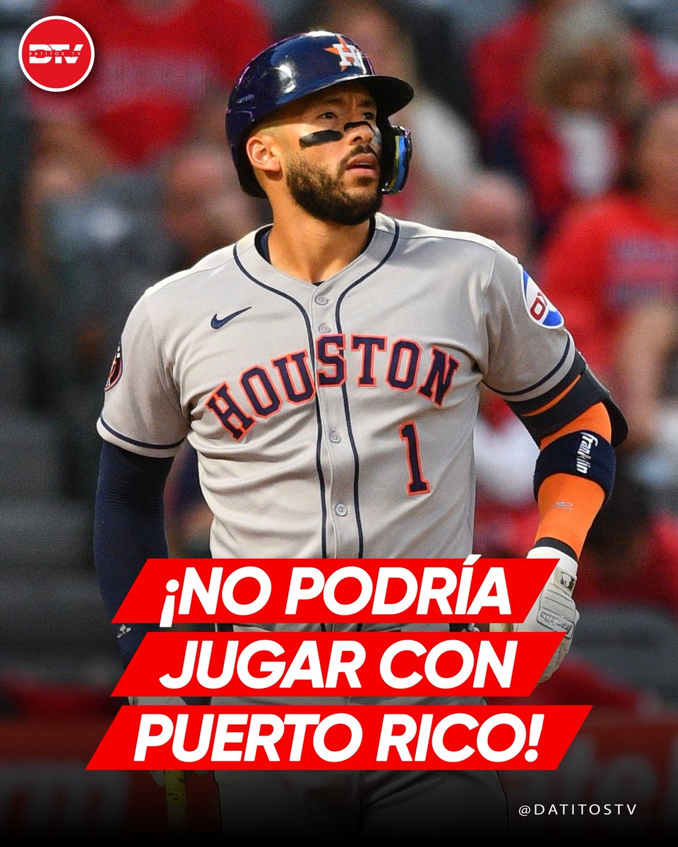 🚨 ¡ATENCIÓN! 

Una de las figuras de Puerto Rico, Carlos Correa, no recibiría el seguro de su contrato de MLB y no podría jugar el Clásico Mundial, informa <a href="/Chandler_Rome/">Chandler Rome</a> 

#Datitostv
