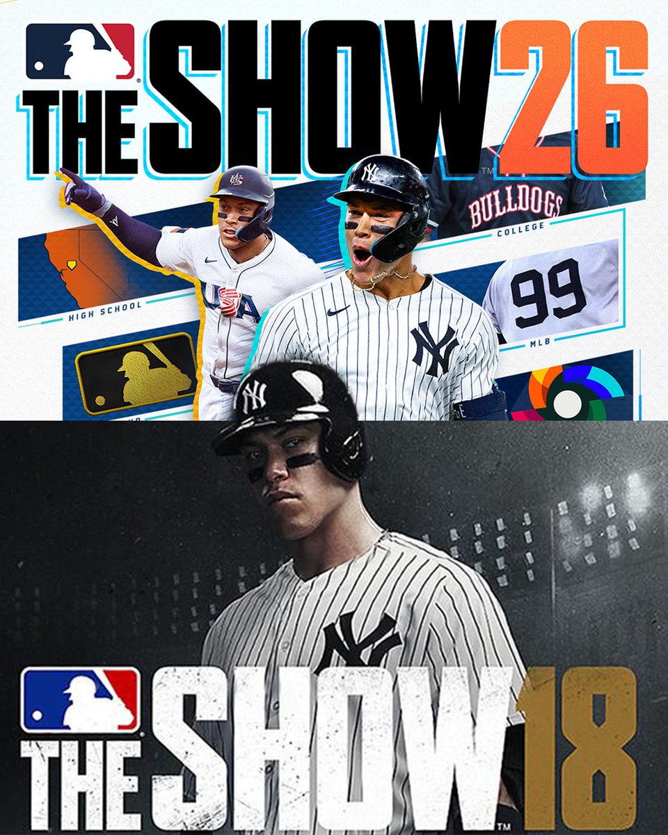 Aaron Judge is only the second player to appear on the cover of MLB The Show TWICE 💪