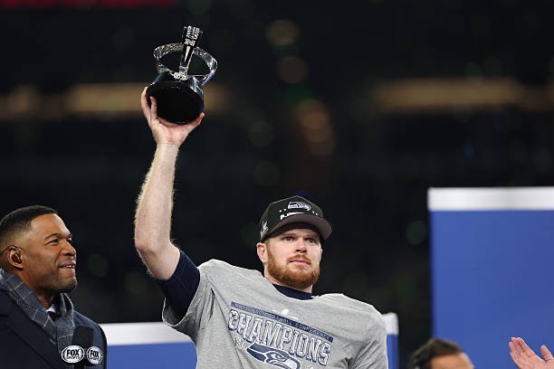 DailyNFLStats1's tweet photo. NFC Championship:
Los Angeles Rams vs. Seattle Seahawks Game Review:

Seahawks beat the Rams 31-27 https://t.co/1mUfppwTqd