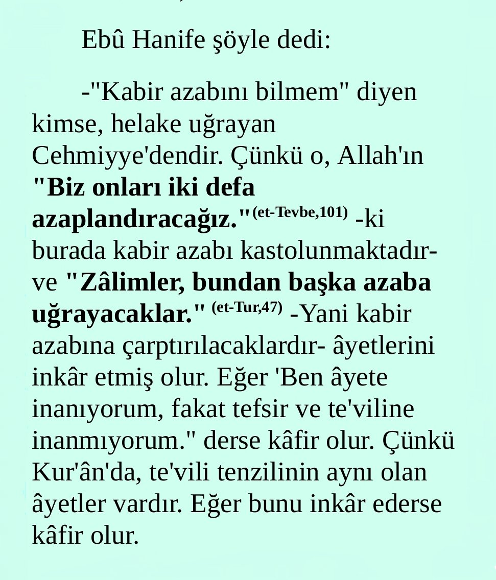 FIKHU'L EBSAT / İMÂM-I ÂZAM EBÛ HANİFE