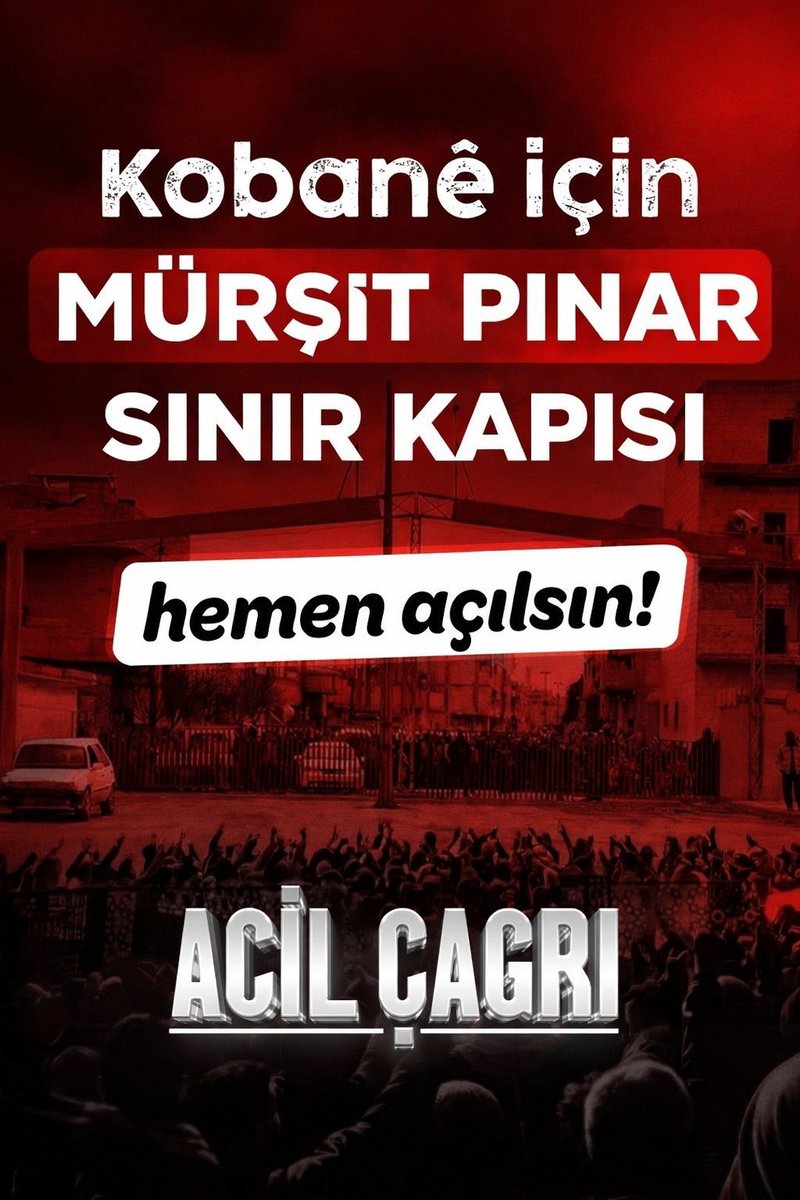 Acil çağrı! #HumanitarianCorridor4Kobane