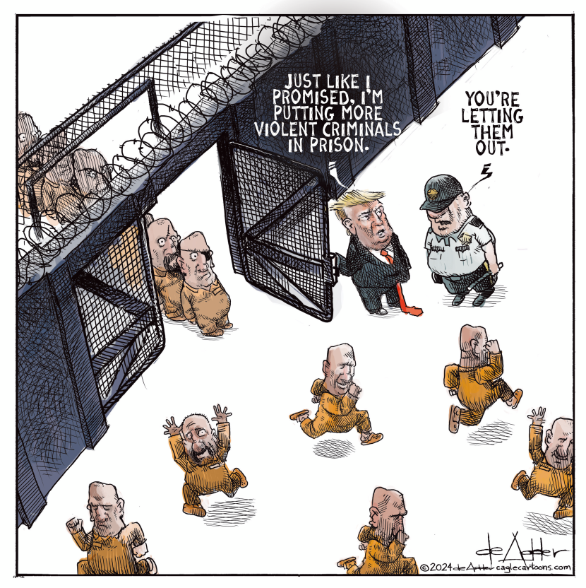 Trump pardons Proud Boys &amp; Oath Keepers to perform ICE executions and provoke massive demonstrations that Trump can use to bring the military onto the streets under his command -- and presto, you have a full-blown dictatorship! Read Full Article: chaospolicy.com/dont-rule-out-…