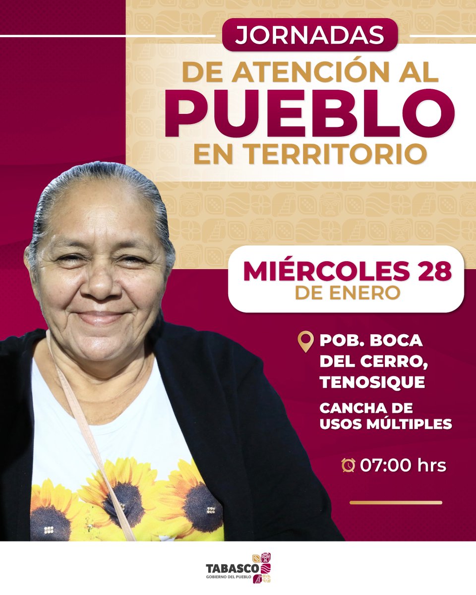 Nos vemos mañana en Tenosique. Desde el poblado Boca del Cerro, seguiremos dando atención en territorio. Les esperamos.