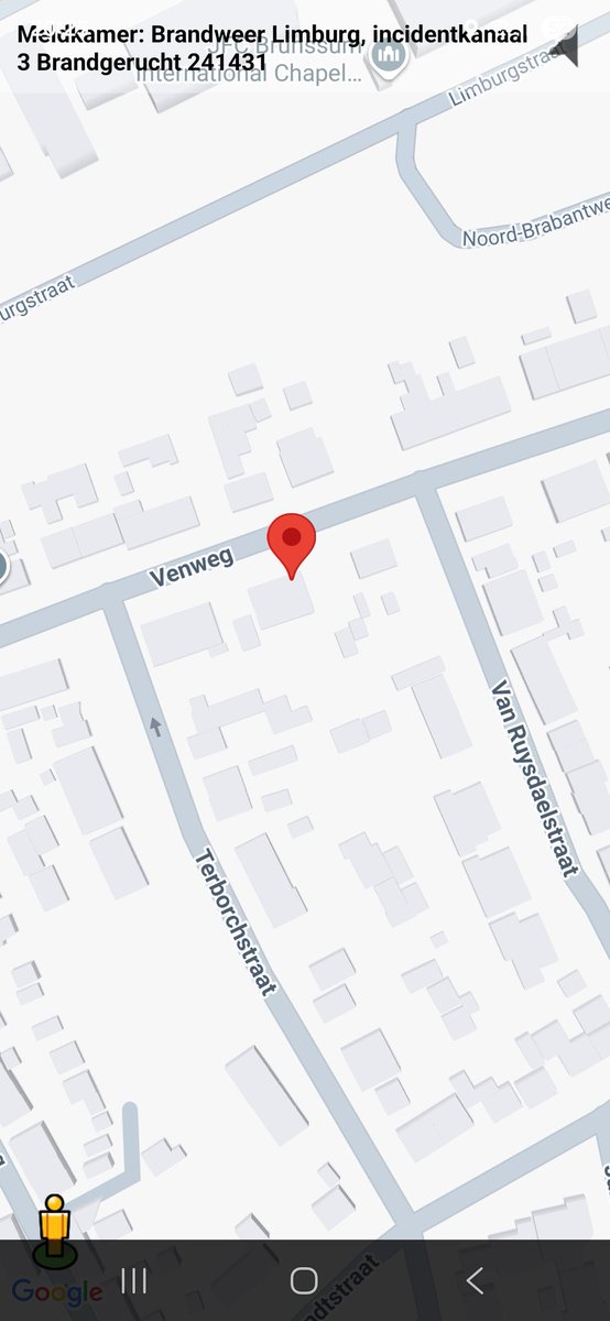 Brandgerucht in Brunssum