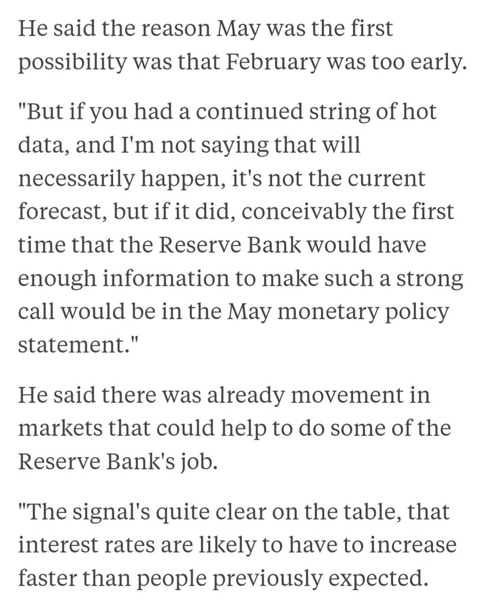 RNZ article this morning quoting Brad Olsen