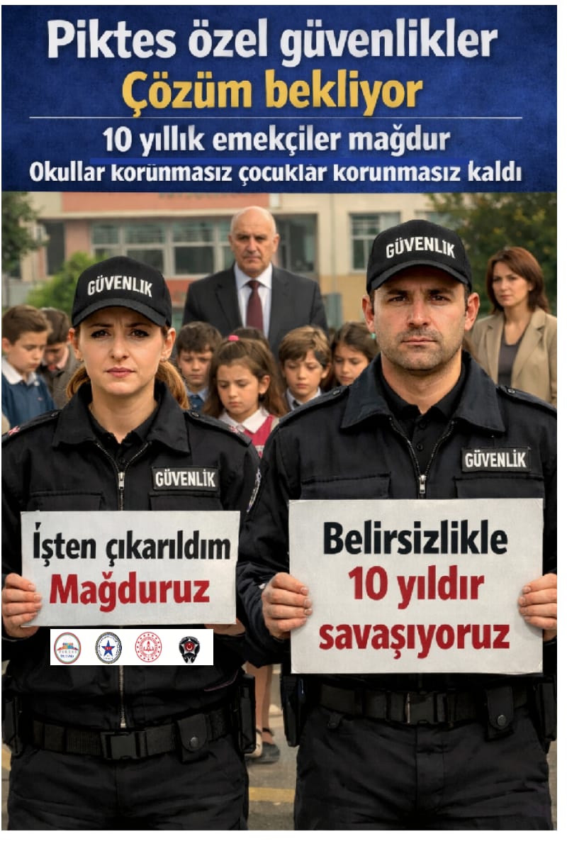 #Piktes
<a href="/RTErdogan/">Recep Tayyip Erdoğan</a>
<a href="/isikhanvedat/">Prof. Dr. Vedat Işıkhan</a>
<a href="/memetsimsek/">Mehmet Simsek</a>
🛑 SAYIN YETKİLİLER 
🚨OKULLAR TEHLİKEDE🚨
🛑 OKULLARDA SİLAHLAR 
PATLIYOR 
🛑 OKULLARDA ÖZEL GÜVENLİK YOK

🛑  5️⃣0️⃣0️⃣
PİKTES ÖZEL GÜVENLİKLER 
👉ÇIKARILAN ve ÇALIŞAN 
10 YILLIK TECRÜBE İLE
 ÇÖZÜM BEKLİYOR