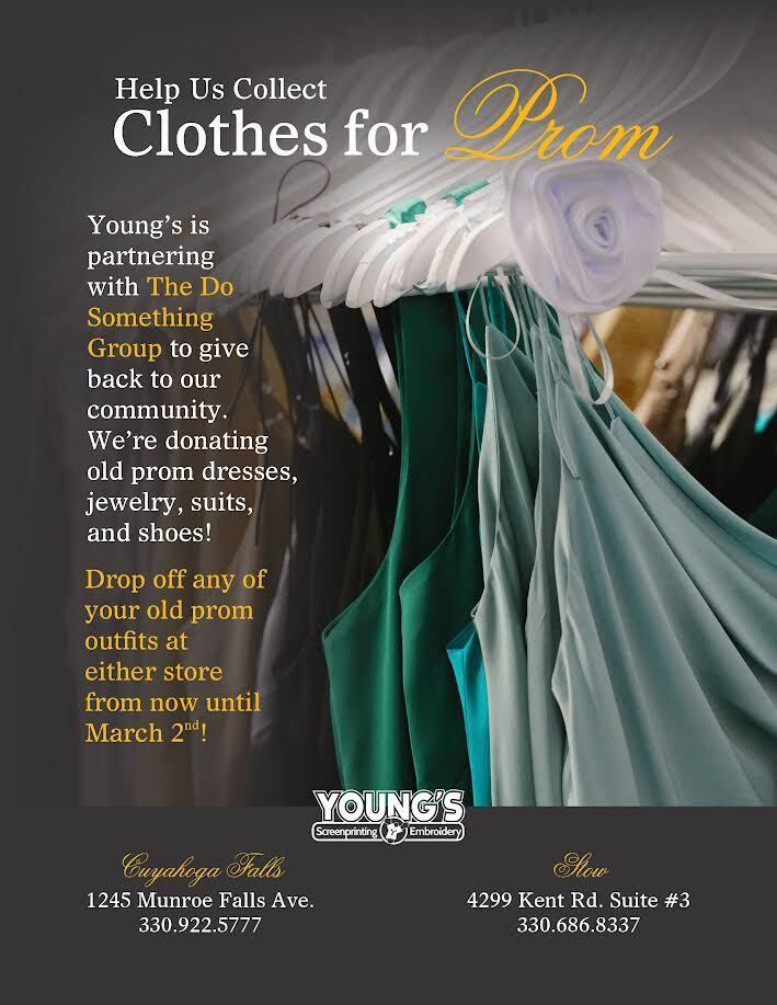Cleaning out your closets during this winter storm? ❄💃🕺Drop off any Prom or Homecoming Attire at Young's! We are collecting them until March 2nd!
