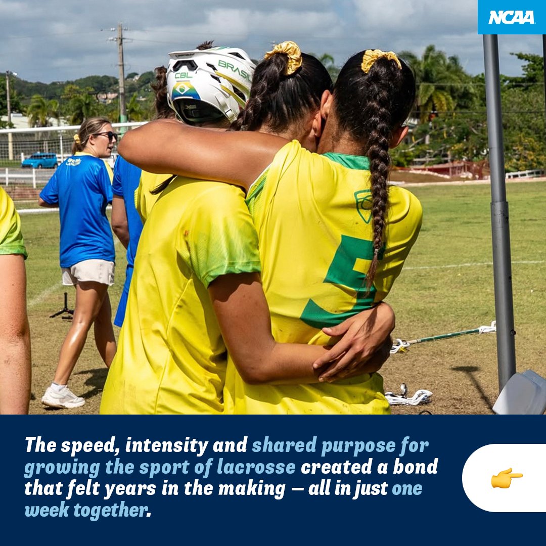 NCAADIII's tweet photo. A program and sport on the rise 🥍 📈

American standout Luana Batista Soares from @UMassBeacons accepted an invite to play with the Brazil women’s lacrosse team in its first-ever tournament appearance, helping shape the growing sport of lacrosse across the globe.

#WhyD3 | #D3lax