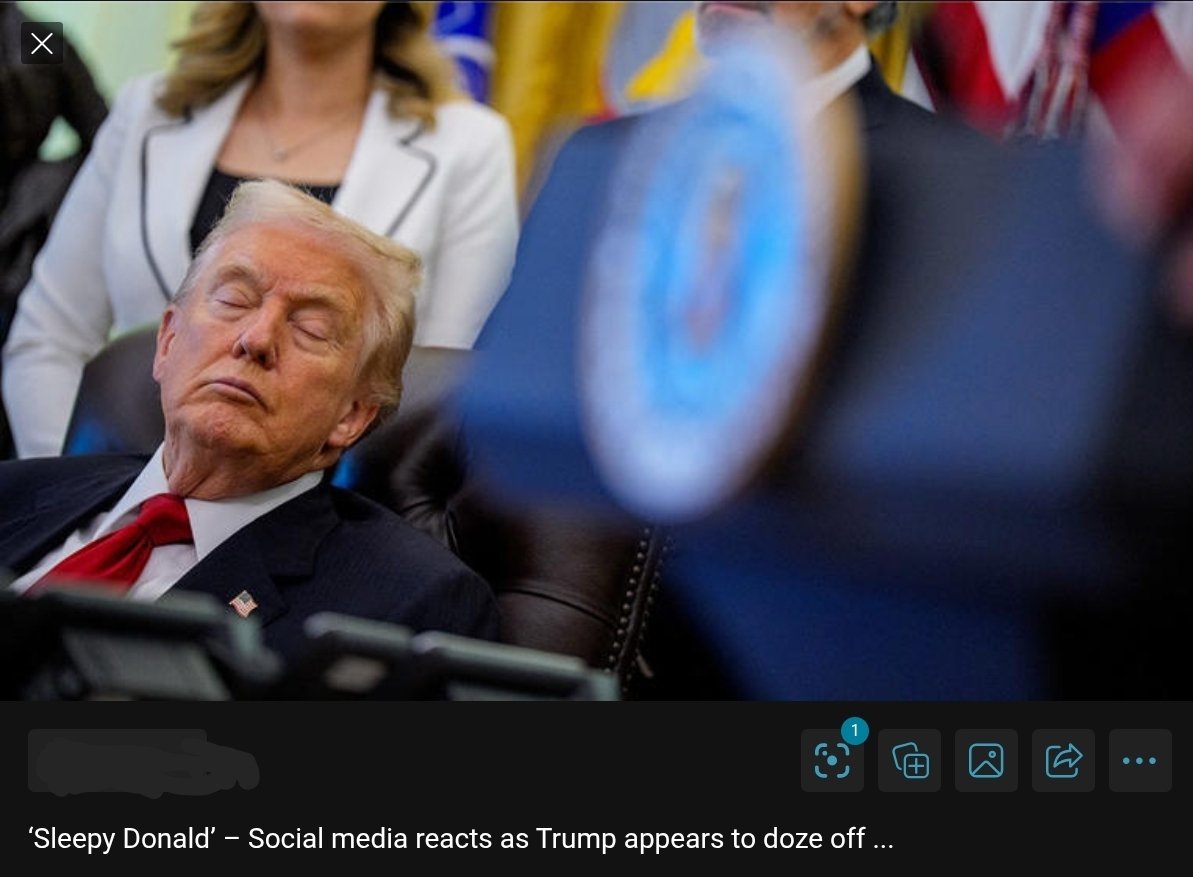Speaking of his father, who died at 93, Trump said: “He had one problem. At age 86 he started getting, what do they call it?” he asked, pointing to his forehead, looking to Leavitt for help.

“Alzheimer’s,” Leavitt replied.

“Like an Alzheimer’s thing,”  “Well, I don’t have it.”