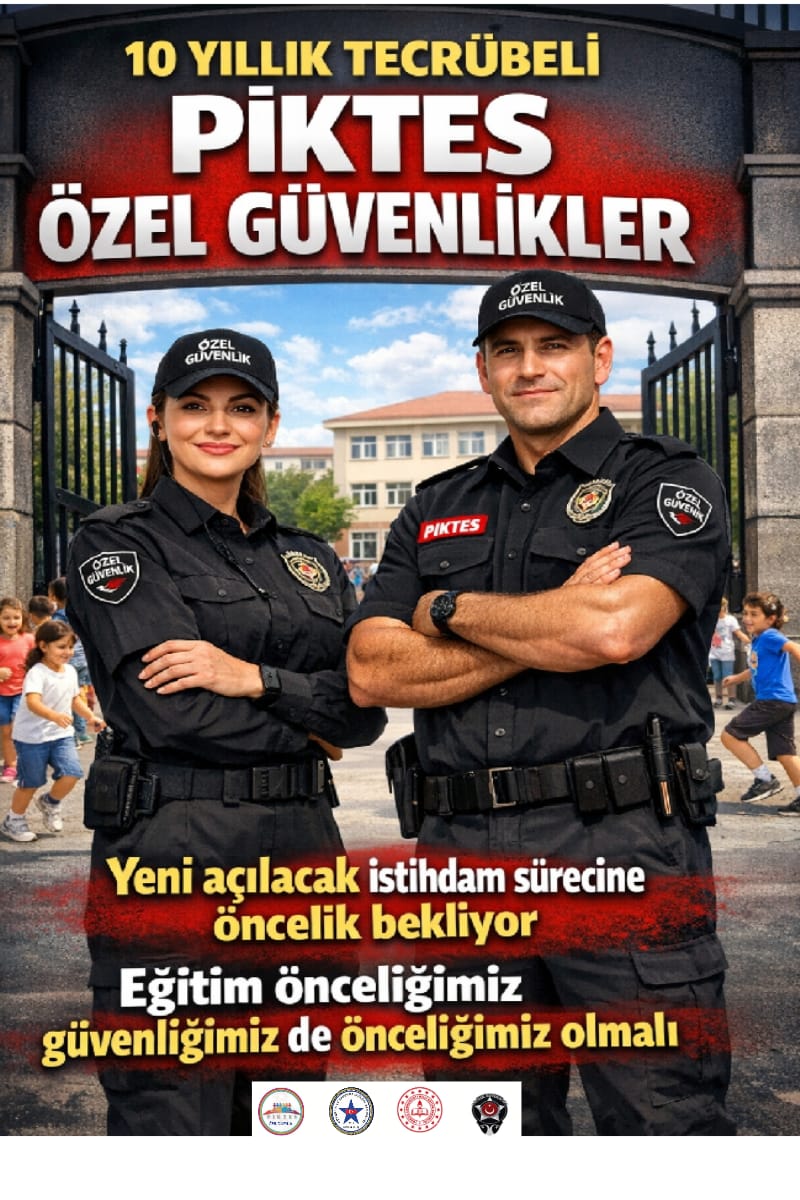 #Piktes
<a href="/RTErdogan/">Recep Tayyip Erdoğan</a>
<a href="/isikhanvedat/">Prof. Dr. Vedat Işıkhan</a>
<a href="/memetsimsek/">Mehmet Simsek</a>
🛑 SAYIN YETKİLİLER 
🚨OKULLAR TEHLİKEDE🚨
🛑 OKULLARDA SİLAHLAR 
PATLIYOR 
🛑 OKULLARDA ÖZEL GÜVENLİK YOK

🛑  5️⃣0️⃣0️⃣
PİKTES ÖZEL GÜVENLİKLER 
👉ÇIKARILAN ve ÇALIŞAN 
10 YILLIK TECRÜBE İLE
 ÇÖZÜM BEKLİYOR