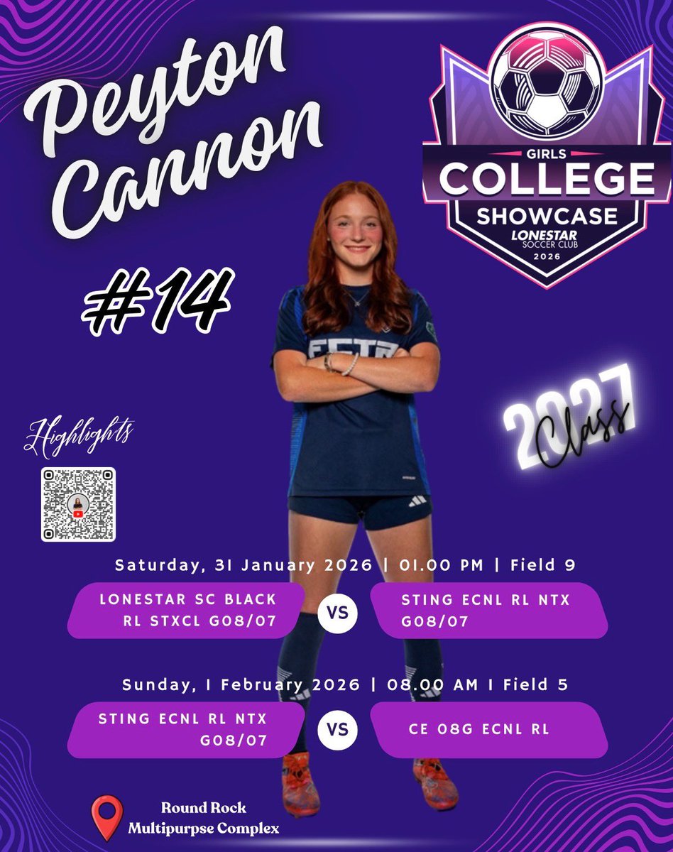 PeytonCannon_08's tweet photo. Ready to Guest Play this weekend in Round Rock with a few of my teammates @AddisonA_2027 @StellaCogburn and @raegan_brown27 at the Lonestar SC Showcase.

@ECNLgirls @EcnlTexas @ImYouthSoccer @ImCollegeSoccer @TheSoccerWire @PrepSoccerTX
@MaxPreps @onlyGplatform @GMsportsmedia1
@ImCollegeSoccer @TheSoccerWire @PrepSoccerTX
@TopPreps @SocAddicts @TopDrawerSoccer @bench424nmore @onlyGplatform