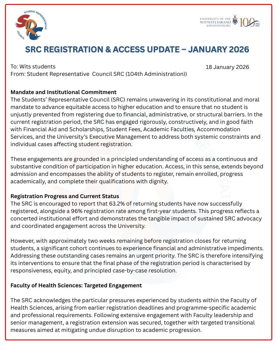 Wits SRC tweet media