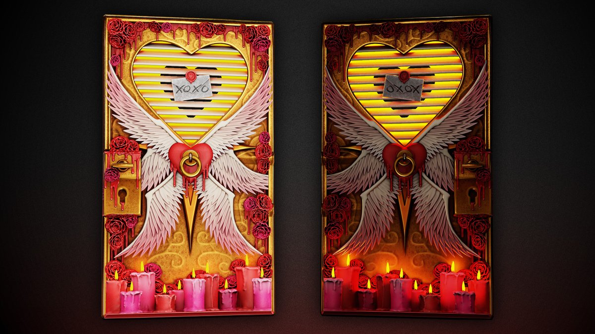 Hiii, I made a Heart of Wax sheet metal door for #LoveHurts2026 <a href="/playrust/">Rust</a>! Includes some transparency and glow :3!  

I hope you like and be sure to vote below!!!

Glow &amp; Transparency : steamcommunity.com/sharedfiles/fi…
Glow : steamcommunity.com/sharedfiles/fi…