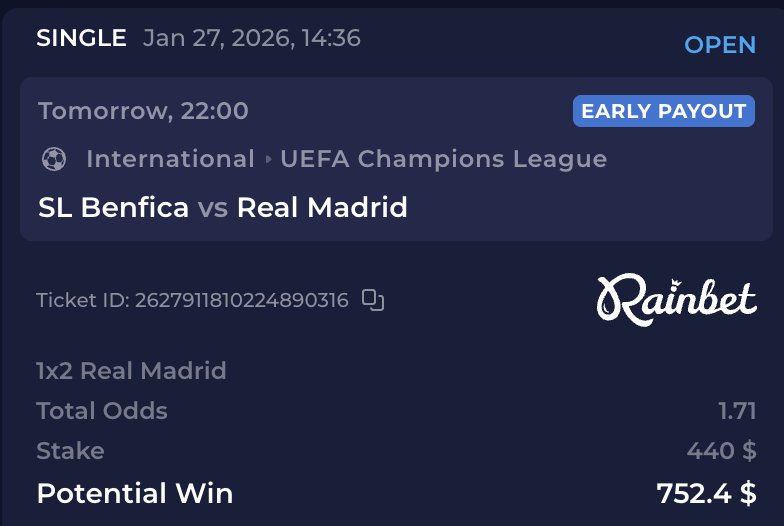 "Real Madrid"

Porque se enfrenta mañana ante el Benfica por la UEFA Champions League. Seguramente les van a robar como si no hubiera un mañana a los portugueses los Merengues ladrones hijos de re mil putas.

<a href="/rainbetcom/">Rainbet.com</a>