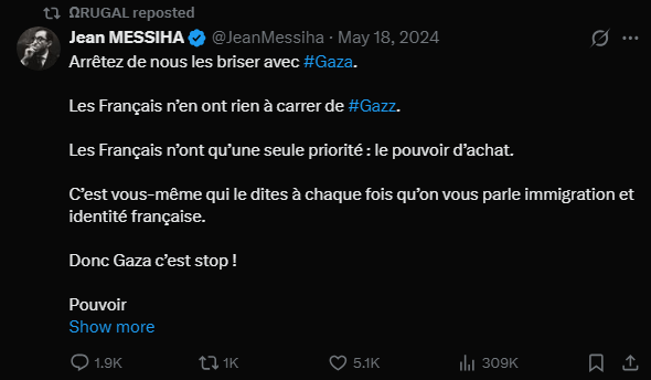 RayaneKujo's tweet photo. @NegrelMathis @Lewzz52291 @Nationaliste_18 @xaroxoui Je vois que tu republies ça donc sa montre que l'innocence c'est par choix avec toi tu vas aussi me dire que les palestiniens aussi sont des criminels qui méritent d'être tués ? https://t.co/NeLMjxPJx1