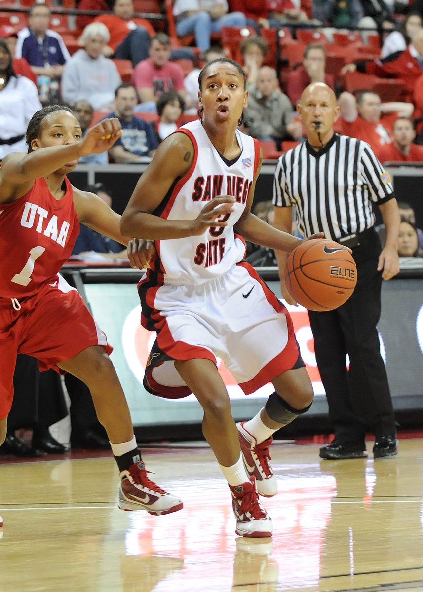 Aztec_WBB's tweet image. In 2009-10, SDSU won the MW Tournament Championship after overcoming an 8-point deficit to Utah with 4 minutes left to force overtime where they outscored the Utes 12-2. Seniors Jené Morris &amp;amp; Quenese Davis each scored 20 points, including 16 of SDSU’s final 22. #AztecsForLife