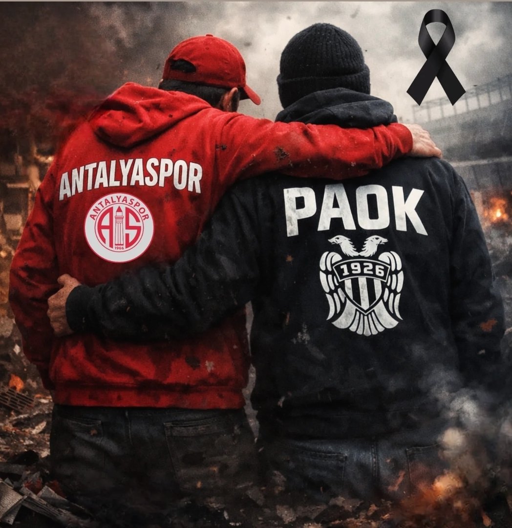 Ως οπαδοί της Αντάλιασπορ, στεκόμαστε δίπλα σας σε αυτή τη δύσκολη στιγμή και συμμεριζόμαστε τον πόνο σας. Τα θερμά μας συλλυπητήρια στις οικογένειες των οπαδών του ΠΑΟΚ που έχασαν τη ζωή τους. Ας αναπαυθούν εν ειρήνη οι ψυχές τους. 💐
#PAOK #paokbc #paokfc #Antalyaspor