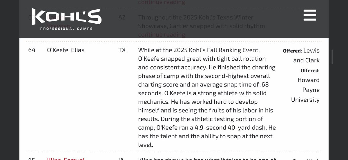 Thank You <a href="/KohlsSnapping/">Kohl's Snapping Camps</a> for the amazing write up!