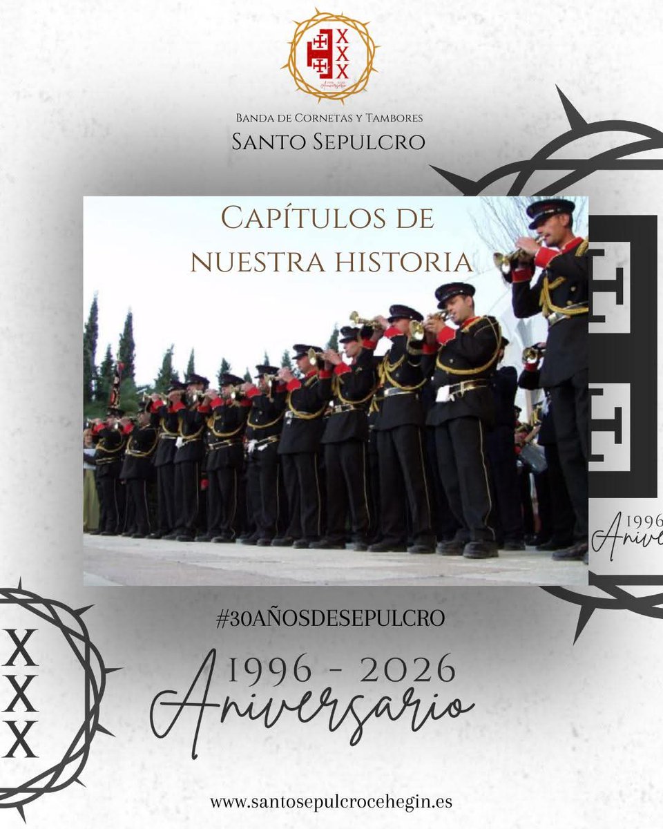 BandaSSepulcro's tweet photo. 📖 𝐂𝐚𝐩𝐢́𝐭𝐮𝐥𝐨𝐬 𝐝𝐞 𝐧𝐮𝐞𝐬𝐭𝐫𝐚 𝐡𝐢𝐬𝐭𝐨𝐫𝐢𝐚 ✨

30 𝑎𝑛̃𝑜𝑠 𝑑𝑎𝑛 𝑝𝑎𝑟𝑎 𝑚𝑢𝑐ℎ𝑜𝑠 𝑟𝑒𝑐𝑢𝑒𝑟𝑑𝑜𝑠

👉 Descubre el 𝐂𝐚𝐩𝐢́𝐭𝐮𝐥𝐨 𝐈 completo en nuestra web:
🔗 https://t.co/5O9ReNyfj0

#30añosdesepulcro ❤🖤

#RecuerdosQueSuenan #Aniversario #Cehegín https://t.co/oEBXF73V6y