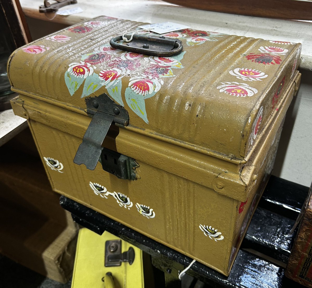 Barge Ware Style Tin Box £18 U24 #matlockantiques