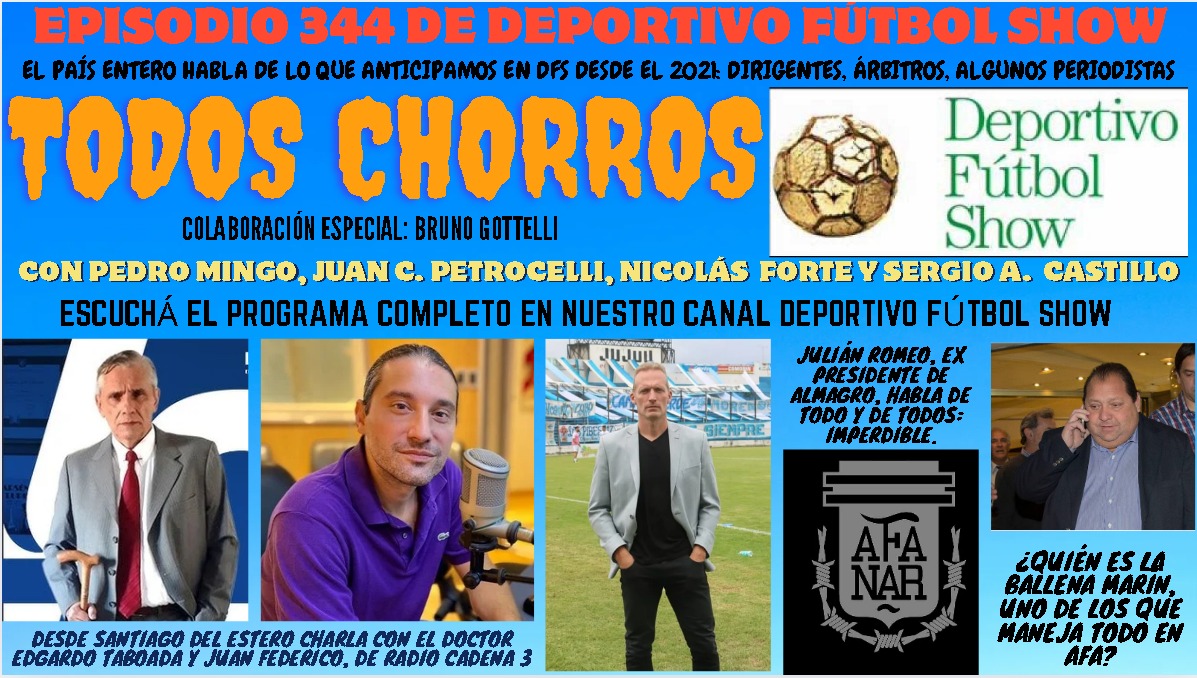 Emotiva reunión en la sede de la Corrupbol, por los diez años de la presidencia de Chorromínguez. Estuvieron Chiquichorro, Mierdaspina, el hijo del narco Yayo Cozza (o sea el presidente de River) y el capo mafia Don Gianni. Faltó Chorriggino: tenía cagadera.