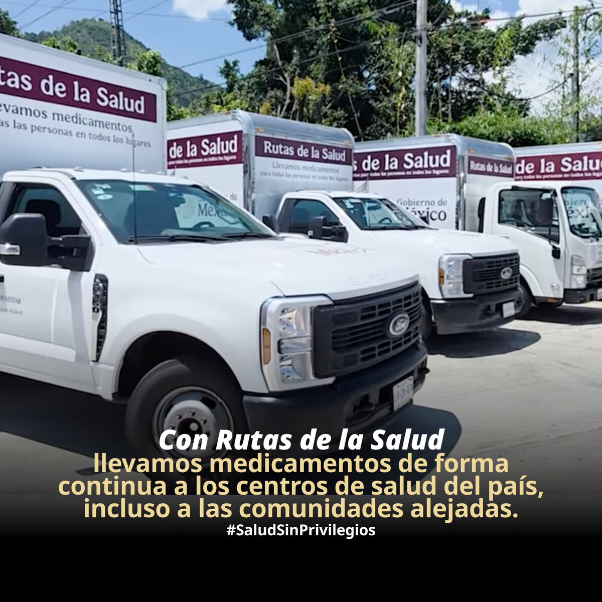 Más de 8,500 centros de salud en México reciben medicamentos cada mes a través de las Rutas de la Salud. 🚛

El abasto llega de forma directa, regular y sin intermediarios, incluso a las comunidades más alejadas. 🛣️

Así se garantiza que la atención médica funcione todos los