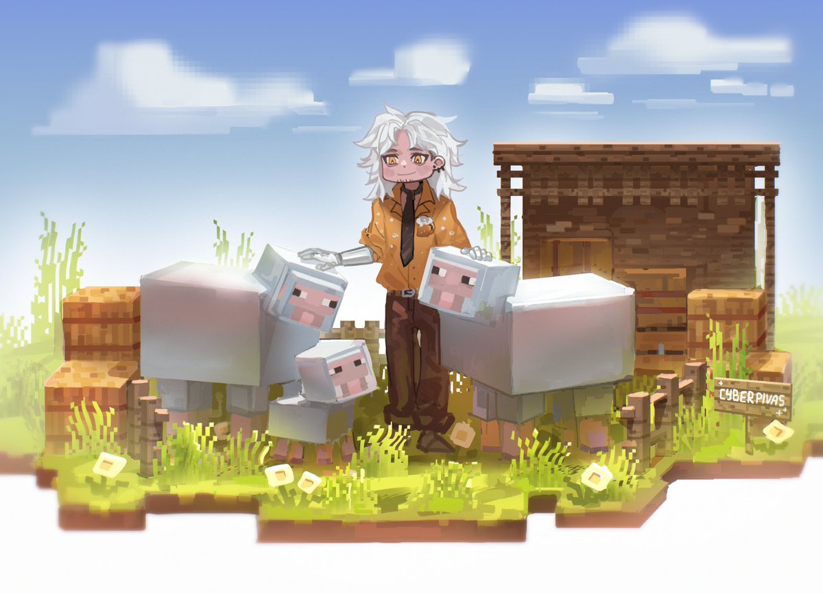 Drawing cubes is even relaxing. I messed up a bit with perspective, but I'm too lazy to fix it
#oc #Minecraft #digitalartwork