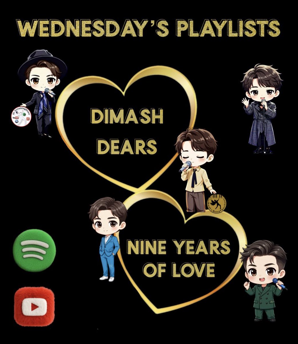 Di_Renaissance_'s tweet image. I see the best of you, a tender heart, a thoughtful soul.

NINE YEARS OF LOVE
#DimashAndDears
#TodaysPlaylists

🟡 open.spotify.com/playlist/6CVWo…

⚫️ open.spotify.com/playlist/4P7sq…

🟡 open.spotify.com/playlist/5yD5W…

🔴 youtube.com/playlist?list=…

@dimash_official
Happy Dears Day 2026